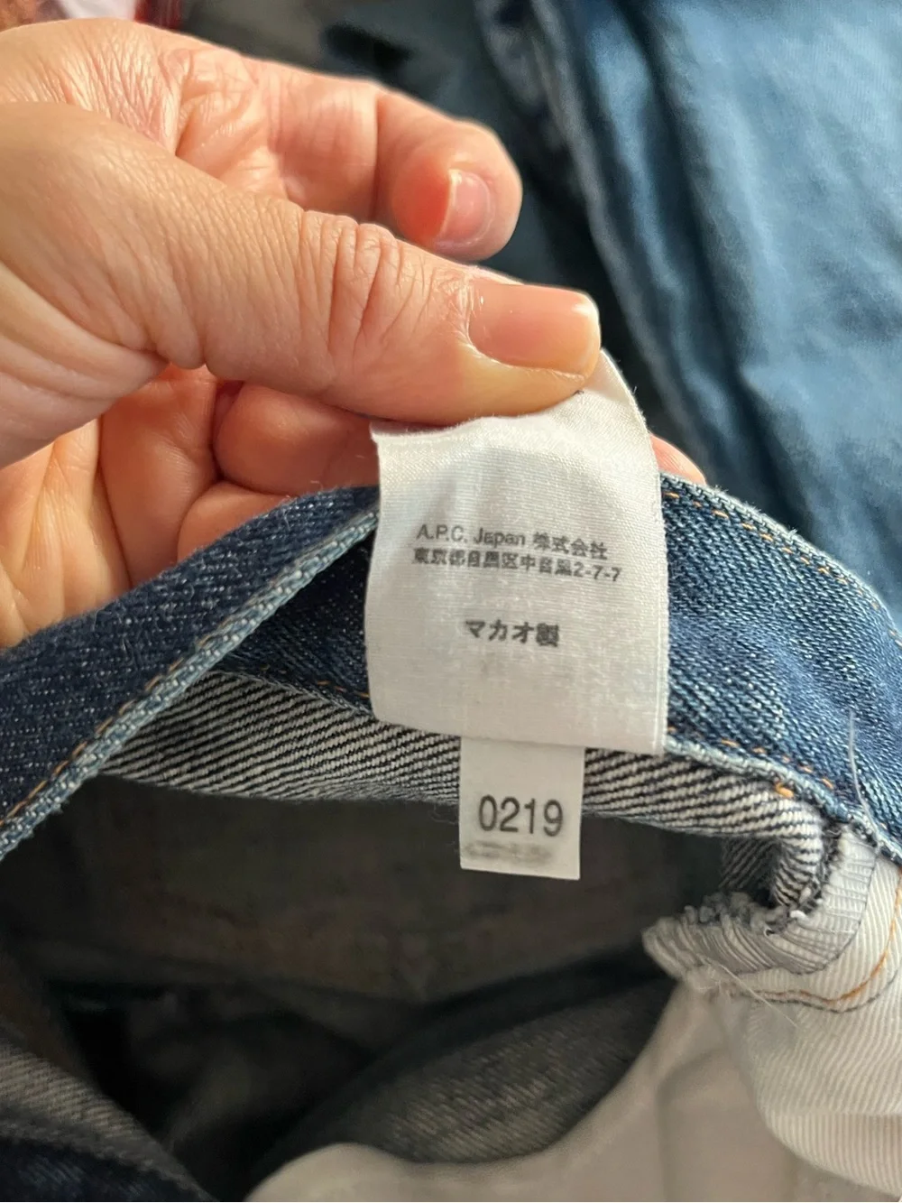 A.P.C. Petite New Standard Raw Selvedge Denim in Blue Size 30